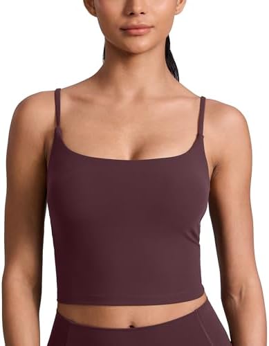 CRZ YOGA Butterlift Scoop Neck Crop Tank Top