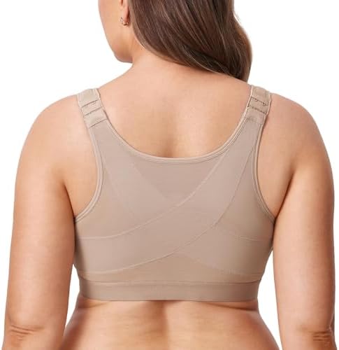 DELIMIRA Women's Front Closure Posture Support Bras