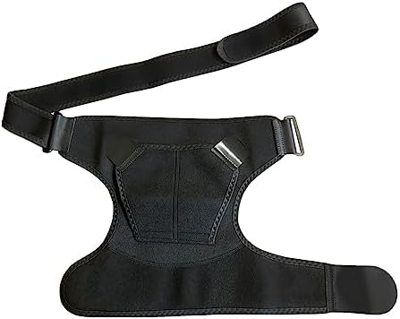 Fenzer Recovery Shoulder Brace for Men and Women, Shoulder Stability Support Brace, Adjustable Fit Sleeve Wrap, Relief for Shoulder Injuries and Tendonitis, One Size Regular (BLACK)