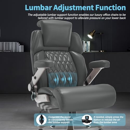 Big and Tall Office Chair 700lbs, Ergonomic High Back Computer Desk Chair