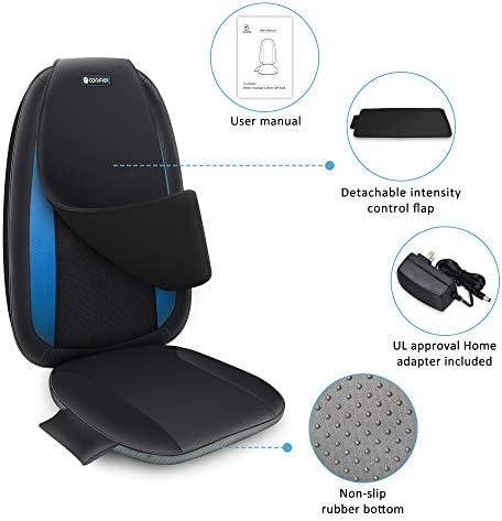 COMFIER Shiatsu Back Massager with Heat, Massage Seat Cushion for Home or Office Chair Use