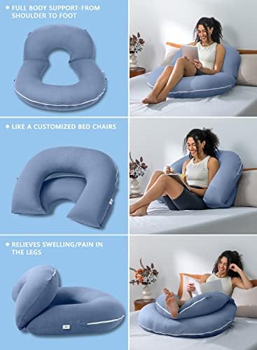 INSEN Reading Pillow, Back Pillow for Sitting in Bed and Couch