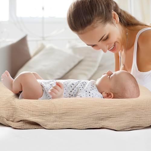 Baby Lounger Newborn 0-24 Months, Home and Travel Infant Cushion-Coffee