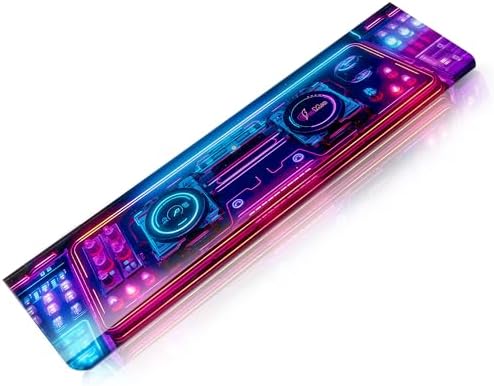 GUNMJO Acrylic Keyboard Wrist Rest, Shark, for TKL Computer Keyboard and Mechanical Keyboard, Comfortable, Ergonomic for Easy Typing, 14x3 inches/18mm Thick