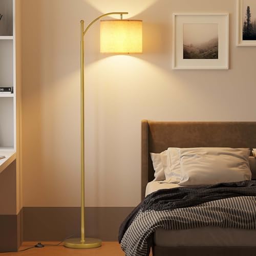 SUNMORY Arc Floor Lamp, Modern Floor Lamp with 9W 3 Color Temperatures Bulb