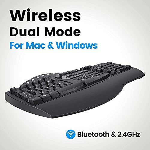 Perixx Ergonomic Bundle PERIBOARD-612 Wireless Ergonomic Keyboard with PERIMICE-713 Wireless Vertical Mouse