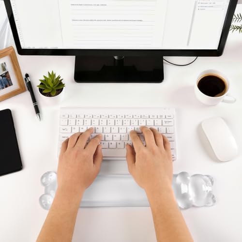 Ergonomic Gel Keyboard Wrist Rest, Clear Wrist Rest for Computer Keyboard