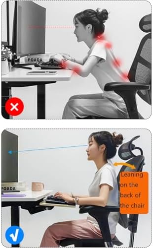 Under Desk Adjustable Keyboard Tray, Slide-Out Keyboard Platform, 360° Swivel, Pull Out and Tilt Computer Keyboard and Mouse Holder, Office Ergonomic Keyboard Drawer(White,24x64cm/9.4x25.2in)