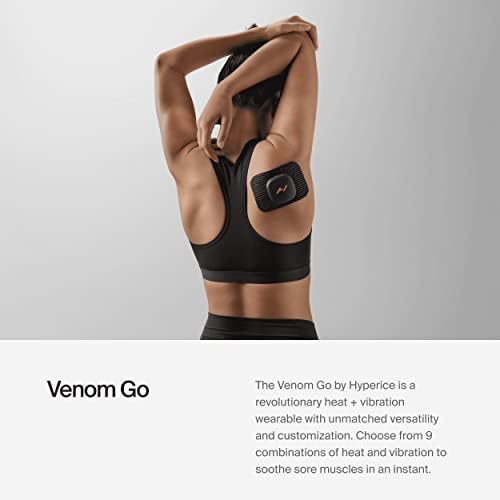 Hyperice Venom Go Compact Wearable Heat and Vibration Therapy TSA Approved