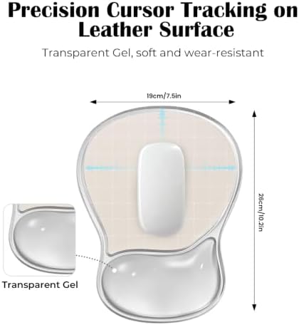EooCoo Ergonomic Waterproof Mouse Pad with Gel Wrist Rest Support