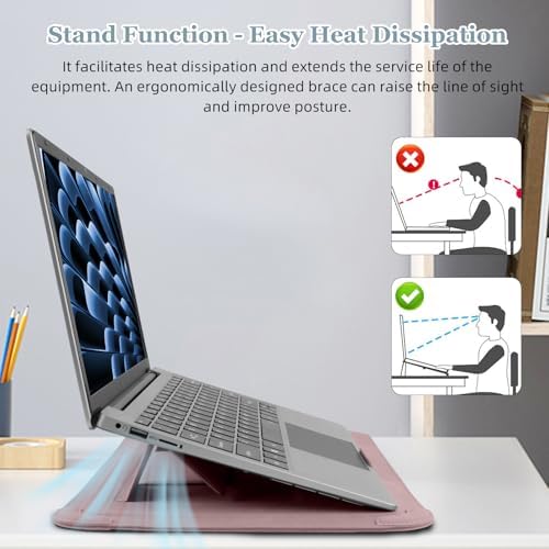 13-14 Inch Protective Laptop Sleeve with Stand, for MacBook Pro/MacBook Air