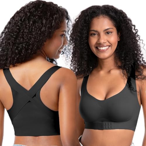 Posture Bra for Women Wireless Push Up Bralette Full Coverage Back Support Brasieres