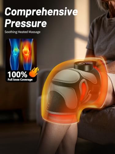 Flagship Knee Massager with Heat and Red Light Therapy for Knee Pain Relief