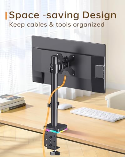 Afaloona RGB Monitor Stand with USB Hub for 13-27" Monitors, up to 17.6 lbs