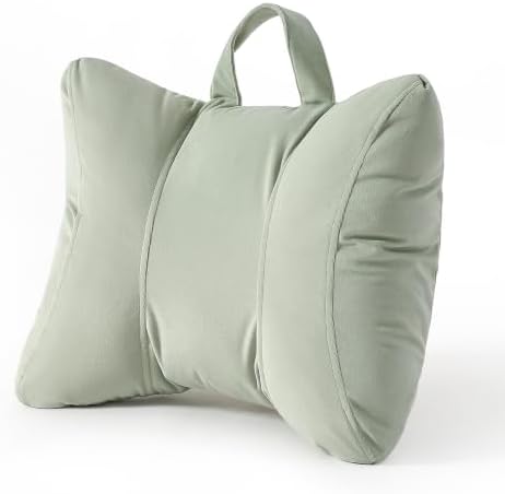 Lumbar Support Pillow for Office Chair and Car Seat, Celadon Green