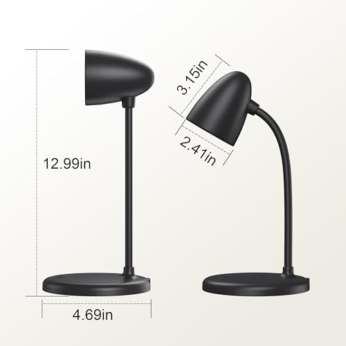 LED Desk Lamp for Home Office,Dimmable Table Lamp 3 Light Colors
