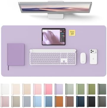 YSAGi Desk Protector&Blotter, Non-Slip Waterproof Leather Mouse Pad