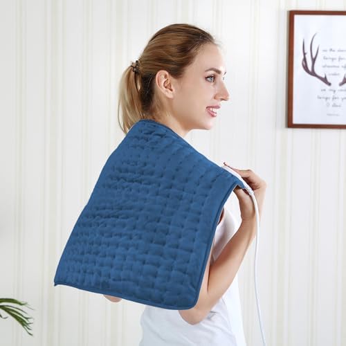 24x20 Inch Electric Heating pad for Back Neck Shoulder Knee Arms Legs- Electric Heat Pads with 6 Heat Settings & Auto Shut Off &Dry/Moist Heat Heating Pad for Birthday Mother Father Girl Men Women