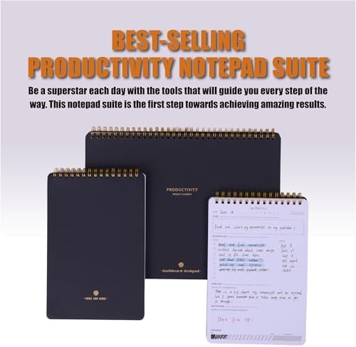 ZERONE CENTRE Ultimate Productivity Notepad Suite - Set of 3 Notebooks