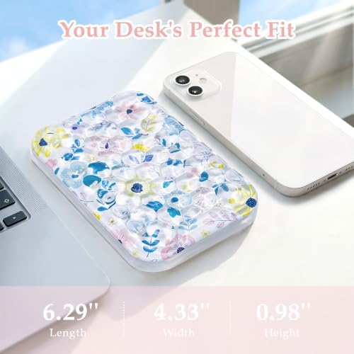 Ospelelf Gel Elbow Rest Pad, Ergonomic Arm Support for Desk, Daisy