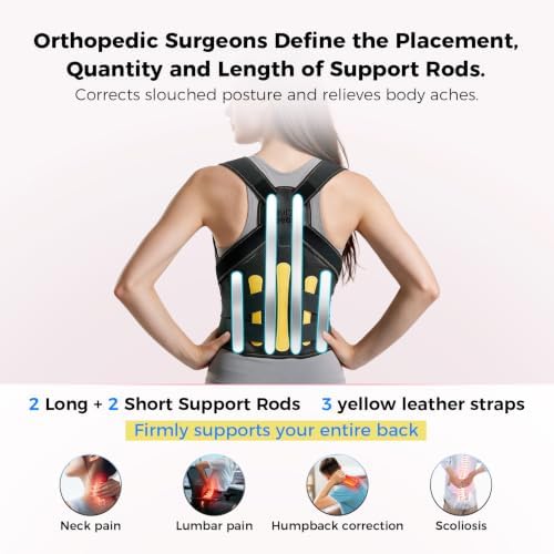 Posture Corrector for Women & Men, Full Back Brace Support