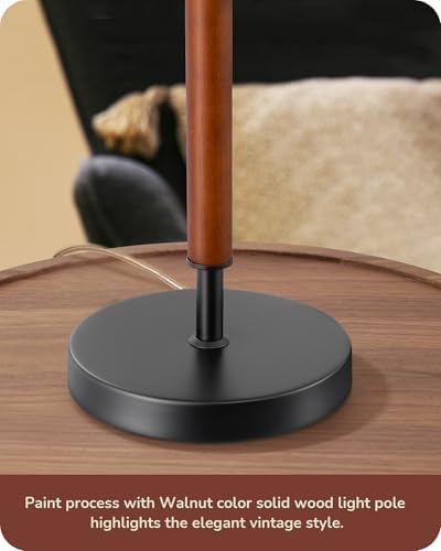 EDISHINE Modern Mid Century Table Lamp, Pull Chain Switch, 21.65 Inch, E26