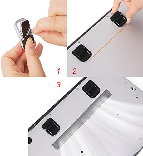2pcs Keyboard Stands, Mini Laptop Stand for Desk, Portable Laptop Stand Compatible with MacBook Air Pro, Dell XPS, Lenovo, HP More. (Black)