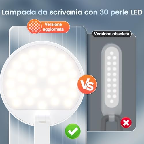 Battery Battery Operated Cordless Rechargeable Lamp - 3600mAh 10 Brightness Wireless LED Desk Table Lamp, Small Mini Portable Battery Powered Light for Home Office, Reading, Nail Light
