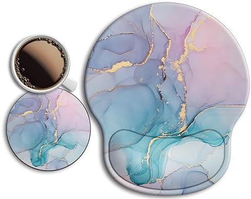 Ergonomic Mouse Pad with Wrist Rest Support,Gel Mouse Pads for Desk