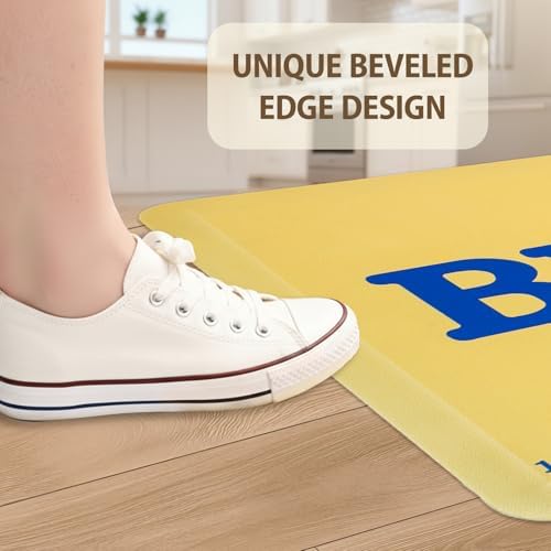 MSJGA Butter Rug Kitchen Rugs Floor Cushioned Anti-Fatigue Mat 17.3"x28"