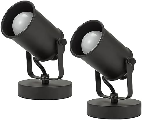 Catalina Lighting Modern Multipurpose Spotlight Desk or Wall Mount Accent Lamp, 6", Dark Bronze, Set of 2