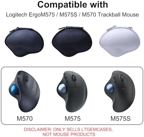 LTGEM Case for Logitech Ergo M575S/M575 Wireless Trackball Mouse