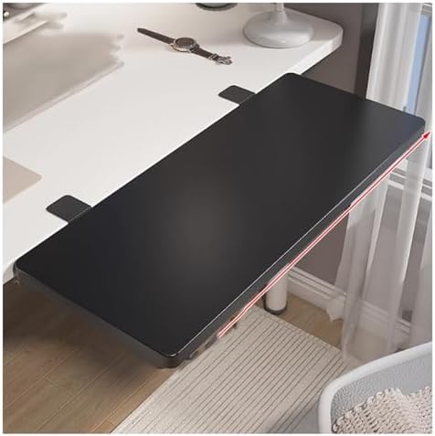 Desk Extender Tray, Clamp-on Kitchen Table Extender Extension Baffle, Ergonomic Desk Extender, Computer Armrest Table Stand, Countertop Gap Rack Suitable for Home Office Desktop Extension