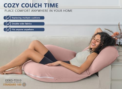 INSEN Reading Pillow, Back Pillow for Sitting in Bed and Couch, Gaming Pillow for Adults, Sit Up Support for Bed