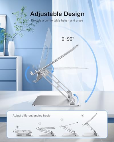 JOIOT Ergonomic Laptop Stand,Adjustable Riser for 10-17.3” Computer