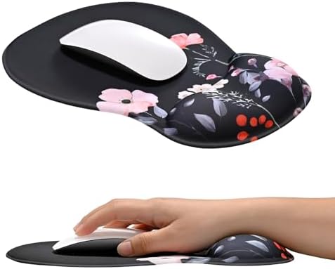 EooCoo Mouse Pad with Gel Wrist Rest, Ergonomic Mousepad Wrist Alignment