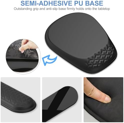 Ergonomic Mouse Pad with Wrist Rest, Memory Foam Support for Office