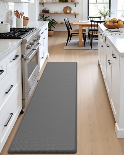 DEXI Anti Fatigue Kitchen Floor Mat Cushioned Standing Runner 70x20, Grey