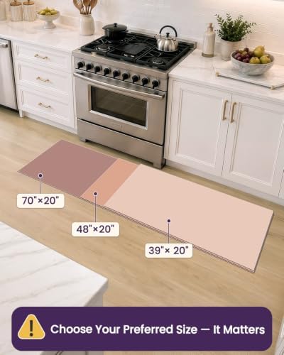 DEXI Anti Fatigue Kitchen Floor Mat Cushioned Standing Runner 48x20, Grey