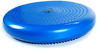 Cando-30-1870B Inflatable Balance Disc for Balance Training, Proprioception, Strengthening Lower Extremities, Posture, Back Pain, Stress Relief, Restlessness and Anxiety. Blue, 14” Diameter