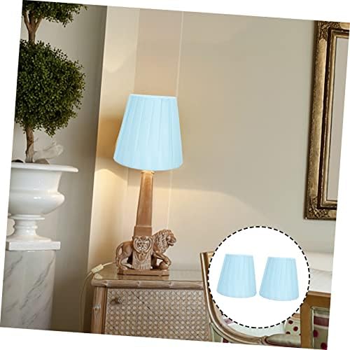 2pcs Chic Cloth Lampshade Light Covers for Home Decor Blue