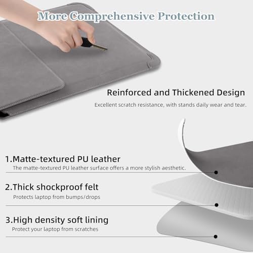 13-14 Inch Protective Laptop Sleeve with Stand, for MacBook Pro/MacBook Air