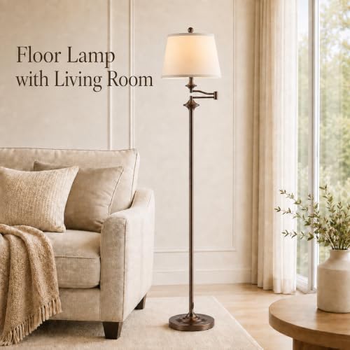 Wio-Mio Vintage Floor Lamp, 350° Adjustable Swing Arm for Living Room