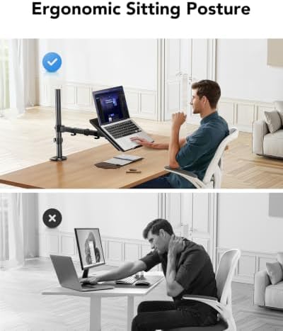 HUANUO Laptop Desk Mount - 17' to 32' Monitor Arm