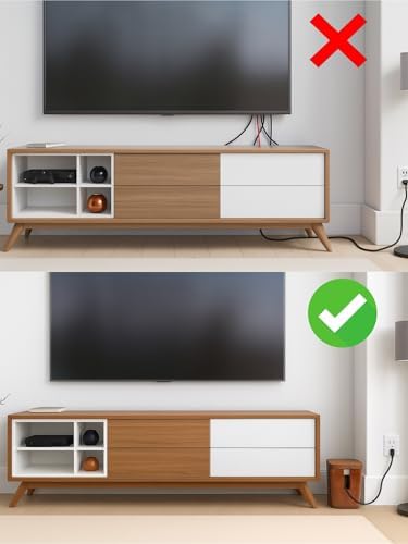 Extra Large Cable Management Box, Power Strip & Cord Hider, Desk Organizer