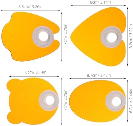 4pcs Acrylic Nail Lamp Shield for Professional Blue Light Filtering
