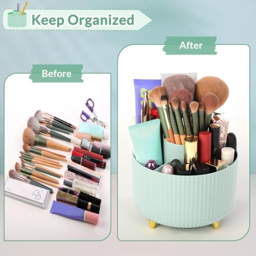 SKYDUE 360 Degree Rotating Pencil Pen Holder, Sage Green