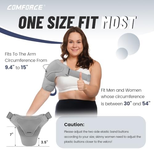 Copper Rotator Cuff Brace for Women&Men, Detachable Shoulder Brace