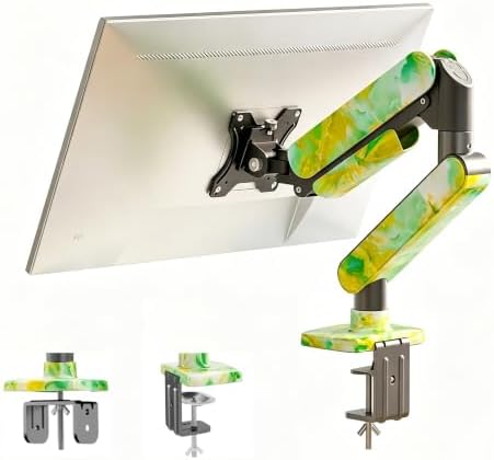 Single Monitor Arm for 17 to 35 inch, Hold 22 lbs, (Stone Green)