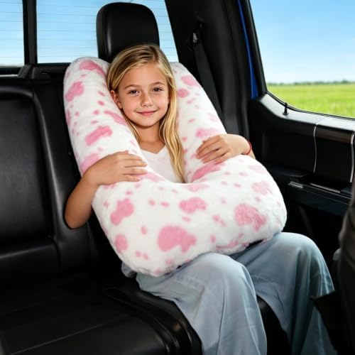 Travel Pillow for Kids and Adults, Ergonomic U-Shaped Neck & Head Support Pillow for Airplane, Car Rides and Home, Ultimate Road Trip Essentials as Car Headrest Pillow or Comfortable Body Pillow